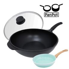 【日本PANPOT】單柄32CM+20CM 單柄不沾平底鍋(電磁爐可)