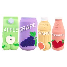寵物來了 水果飲料乳膠發聲玩具 4款可選