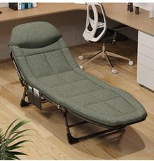 Style 加大款60x175cm-可全平躺多檔調節高透氣休閒折疊躺椅/午休床/折疊床