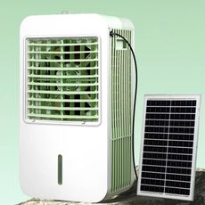 太陽能電風扇 交直流太陽能蓄電池空調扇家用冷風機水空調移動冷風扇