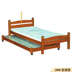 標準單人3尺母床 床底 單人床架 高腳床組 黑白色加大 臥房床組【金滿屋】K133-802 -