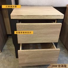 [免運]46cm床頭櫃【金滿屋】收納櫃 抽屜櫃 斗櫃 房間櫃 整理櫃 免組裝-F331 -