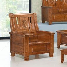 83cm單人木椅-c628-8 單人座 l型沙發 貓抓皮 布沙發 沙發工廠 【金滿屋】
