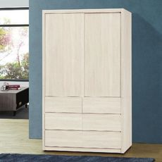 116cm拉門衣櫃-e197-4木心板 推門滑門開門 衣服收納 免組裝 【金滿屋】