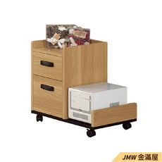 55cm活動櫃 辦公電腦桌L型【金滿屋】工業風工作桌 書櫃型書桌-SH640-5