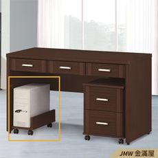 23cm活動櫃 辦公電腦桌L型【金滿屋】工業風工作桌 書櫃型書桌 書桌加書櫃-K459-560 -
