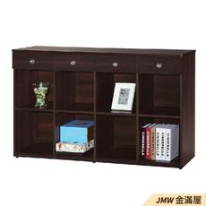 150cm書房書櫃書架 櫥櫃 層架收納整理【金滿屋】北歐工業 置物櫃 玻璃實木-Q639-6 -