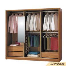【金滿屋】212cm木心板 滑門衣櫃 推門衣櫃-C028-6