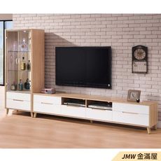 280cm 尺電視櫃【金滿屋】客廳組合長櫃 展示收納櫃 北歐工業風 tv櫃-R220-3 -