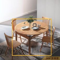 78-133cm伸縮餐桌 長型餐桌椅組 北歐大理石桌子 圓形桌 方形收納摺疊桌【金滿屋】Q758-1