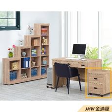 40cm活動櫃 辦公電腦桌L型【金滿屋】工業風工作桌 書櫃型書桌-Q629-7 -