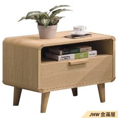 55cm床頭櫃【金滿屋】北歐環保 免組裝 抽屜櫃  整理櫃 台製-J26-07 -