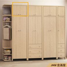 75cm衣櫃 尺衣櫥【金滿屋】木心板 推門滑門開門 衣服收納 免組裝】K18-18 -