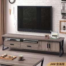 6尺電視櫃【金滿屋】客廳組合長櫃 展示收納櫃 北歐工業風 tv櫃 G707-1 -