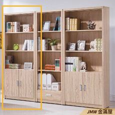 80cm書房書櫃書架 櫥櫃 層架收納整理【金滿屋】北歐工業 置物櫃 玻璃實木-R276-4