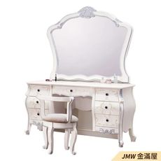146cm化妝台 5尺鏡台【金滿屋】歐風法式  梳妝台 房間鏡台 -J109-05 -