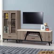 181cm 尺電視櫃【金滿屋】客廳組合長櫃 展示收納櫃 北歐工業風 tv櫃-R206-1 -