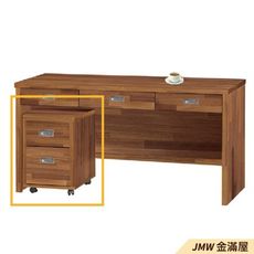 40cm活動櫃 辦公電腦桌L型【金滿屋】工業風工作桌 書櫃型書桌-SH661-4