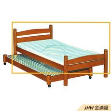 標準單人3.5尺母床 床底 單人床架 高腳床組 黑白色加大 臥房床組【金滿屋】K133-808 -