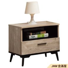 54cm床頭櫃【金滿屋】環保 北歐免組裝 抽屜櫃  整理櫃 台製-J54-05 -