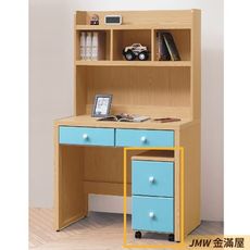 30cm活動櫃 辦公電腦桌L型【金滿屋】工業風工作桌 書櫃型書桌 G784-3 -