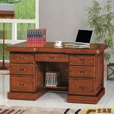 5.8尺辦公電腦桌L型【金滿屋】工業風工作桌 書櫃型書桌 書桌加書櫃 G754-3 -