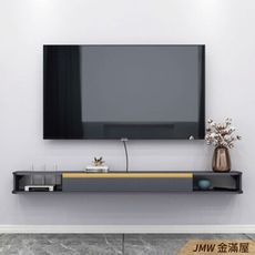 【24h發貨】180cm電視櫃 壁掛電視櫃 壁掛收納櫃 電視櫃組【金滿屋】-X588-17
