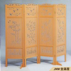 寬45cm屏風 實木框隔間板 壓克力屏風 木板屏風 居家輕隔間【金滿屋】G966-4 -