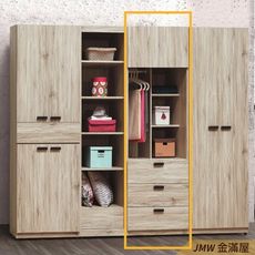 75cm衣櫃衣櫥【金滿屋】木心板 推門滑門開門 衣服收納 免組裝】K06-697 -