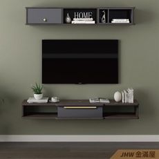 實體現貨120cm壁掛式電視牆組 壁掛電視櫃 壁掛收納櫃 電視櫃組【金滿屋】壁掛式電視櫃組系列-x5