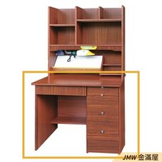 90cm辦公電腦桌L型【金滿屋】工業風工作桌 書櫃型書桌 書桌加書櫃-K468-528 -