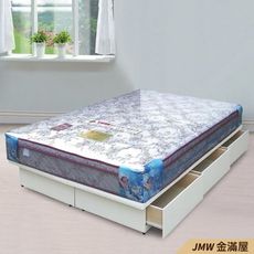 標準雙人5尺 床底 單人床架 高腳床組 黑白色加大 臥房床組【金滿屋】K121-59507 -