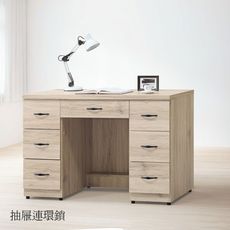 121cm書桌-k58-151工業風工作桌 書櫃型書桌 書桌加書櫃 【金滿屋】