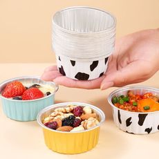 ☆【鋁箔杯】125ml 一次性蛋糕杯 錫紙杯 布丁杯 奶酪杯 烤布蕾杯  甜品杯 舒芙蕾杯 烘焙