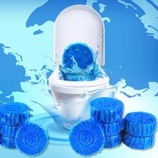 【藍泡泡】裸裝1入 衛浴室馬桶清潔劑 洗手間潔廁靈 衛生間洗淨錠 藍寶自動清潔錠 廁所潔廁寶