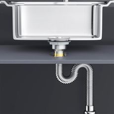 【洗菜盆下水器】(304下水器套組 )SUS304廚房流理台落水頭 水槽不銹鋼下水器排水管 下水管