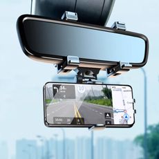 ☆【後視鏡支架】汽車用後照鏡專用手機架 車載照後鏡導航手機夾☆