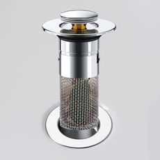 ☆【臉盆彈跳芯】塑料款 衛浴室洗臉盆濾水器 面盆濾水網 防臭落水頭 漏水塞 過濾塞☆
