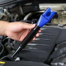 ☆【免扶漏斗】汽車用加油漏斗 伸縮軟管卡口漏斗 免手扶機油漏斗☆