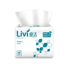 Livi優活 單抽式柔拭紙巾300抽60包/箱