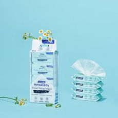 Alcosm 除菌舒緩濕式衛生紙迷你包 8抽40包 媽媽愛用 女性月經 經期適用 可當卸妝棉