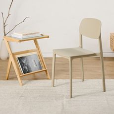 樂嫚妮 北歐風餐椅/靠背休閒椅子/塑膠椅-(5色)