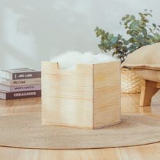樂嫚妮 松木單格儲物格/收納箱/置物箱/木箱