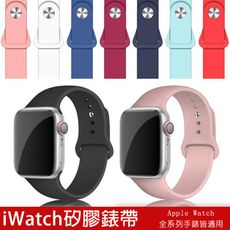 矽膠果凍錶帶 適用蘋果手錶Apple Watch1/2/3/4/5代/S6/SE全系列適用【頂級質感