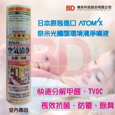 日本原裝進口ATOM光觸媒環境清淨液噴霧罐噴劑(室內用)