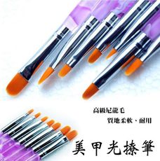 美甲 【 7入 光撩筆 】7支套裝 彩繪筆 凝膠筆 畫筆 圓頭筆 彩繪筆刷美甲工具L-16