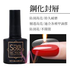 SOSO 美甲基礎膠 功能膠平衡液可卸底膠鋼化封層加固膠磨砂封層 光撩指甲油 封層 光撩膠C-52