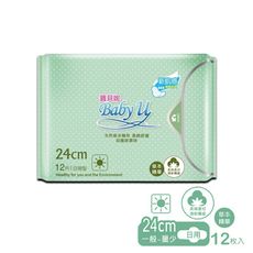 寶貝妮涼感草本精華超薄潔翼日用衛生棉 草本系列-(12枚/包)24cm