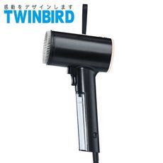 【Twinbird】日本高溫抗菌除臭 美型蒸氣掛燙機(黑)TB-G006TWB