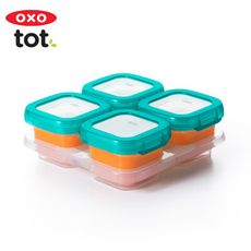 OXO tot 好滋味冷凍儲存盒4oz-靚藍綠